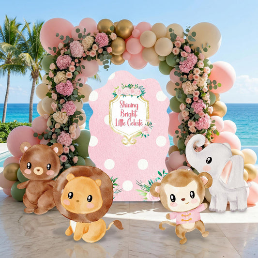 Circus Animals Cutouts — custom party decor, printed and cut to shape