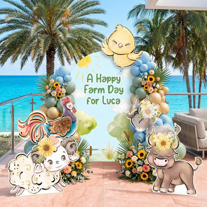 Farm Animals Cutouts, Ranch Animals Party, Barnyard Birthday Prop, Baby Shower Backdrop, Farm Themed Party Decor, Centerpieces