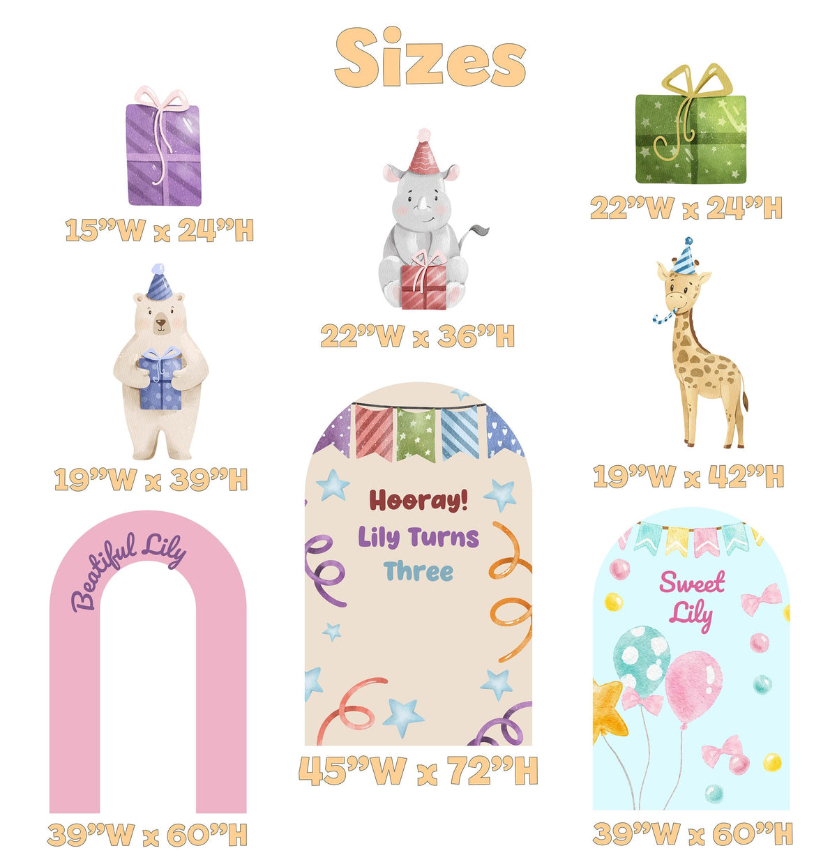 Party Animals Birthday Cutouts (Pastel Arch Trio), Safari Animals Birthday Decor, Party Hats, Baby Shower, Wild One, Two Wild