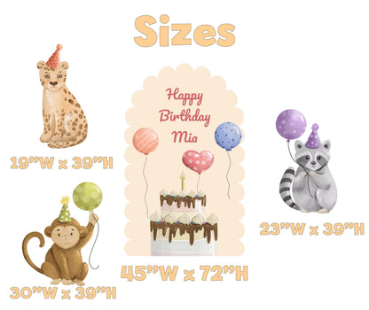Party Animals Birthday Cutouts (Animal Friends Arch), Safari Animals Birthday Decor, Party Hats, Baby Shower, Wild One, Two Wild