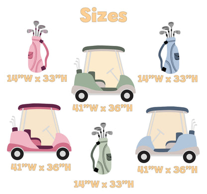 Hole in One Birthday Cutouts (Carts Only), Twins Golf Party Decor, Baby Shower, 1st Birthday, Gender Reveal, He or She, Baby Announcement