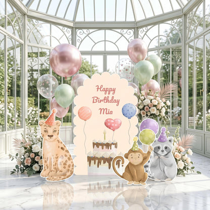 Party Animals Birthday Cutouts (Animal Friends Arch), Safari Animals Birthday Decor, Party Hats, Baby Shower, Wild One, Two Wild