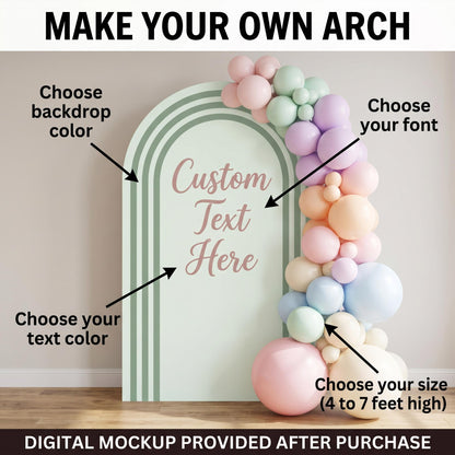 Custom Backdrop — custom party decor, printed and cut to shape