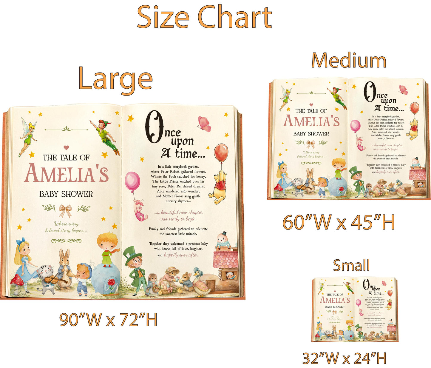 Once Upon A Time Book Backdrop, Storybook, First Birthday Decor, Welcome Sign, A New Chapter Begins, One for the Books, Baby Shower