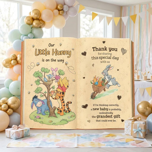 Honey Bear Backdrop — custom party decor, printed and cut to shape