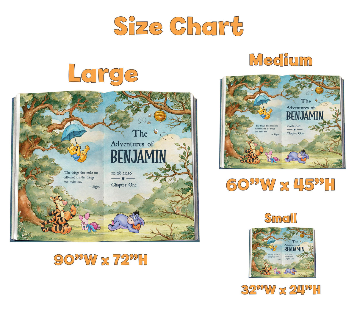Honey Bear Large Backdrop, Storybook, Open Book, First Birthday Decor, Welcome Sign, Fairytale, Baby Boy