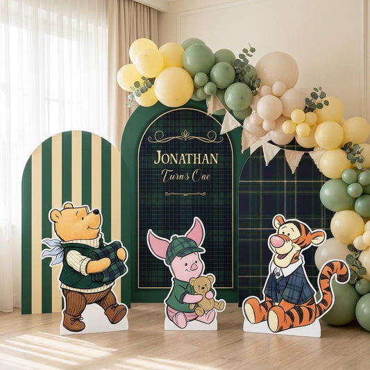 Honey Bear Cutouts — custom party decor, printed and cut to shape