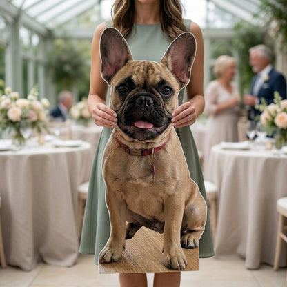 Personalized Life-Size Pet Cutout (Sitting Pose), Custom Dog Prop, Wedding Favor, Pet Birthday, Funny Gift, Anniversary Gift
