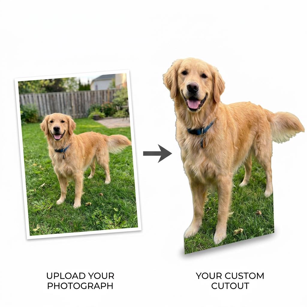 Personalized Life-Size Pet Cutout (Standing Pose), Custom Dog Prop, Wedding Favor, Pet Birthday, Funny Gift, Anniversary Gift