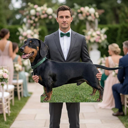 Personalized Life-Size Pet Cutout (Sitting Pose), Custom Dog Prop, Wedding Favor, Pet Birthday, Funny Gift, Anniversary Gift