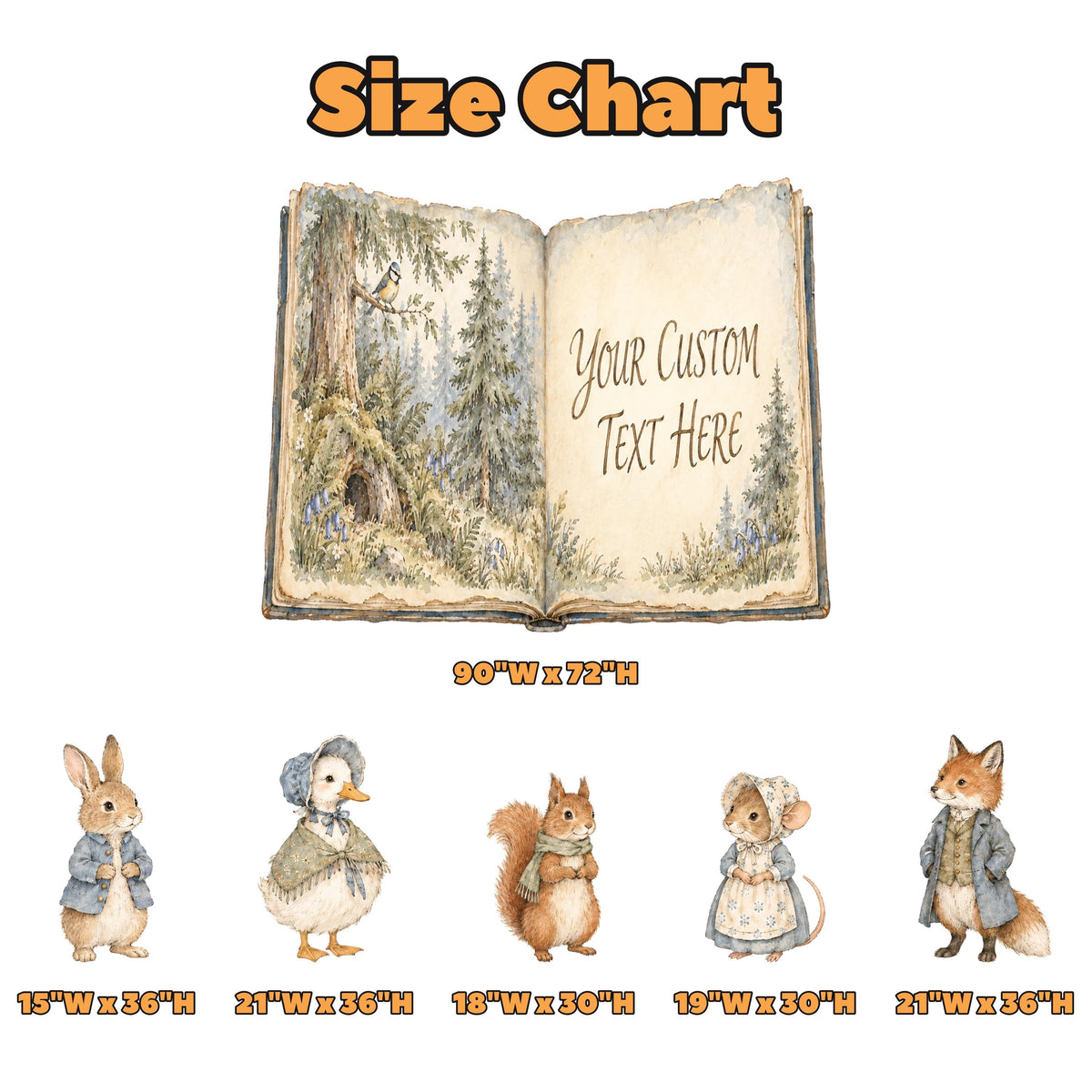 Giant Open Storybook Woodland Animals Set