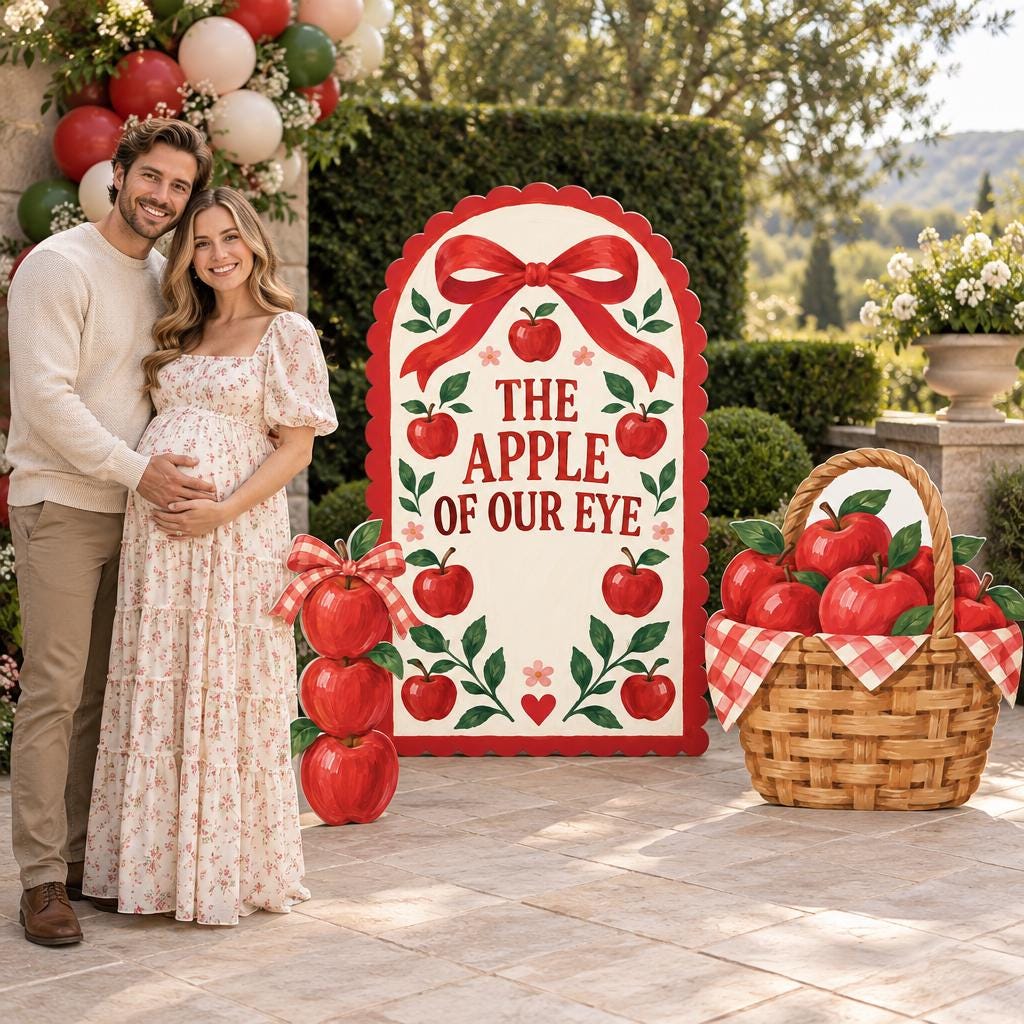 Red Folk Apple of Our Eye Arch Set