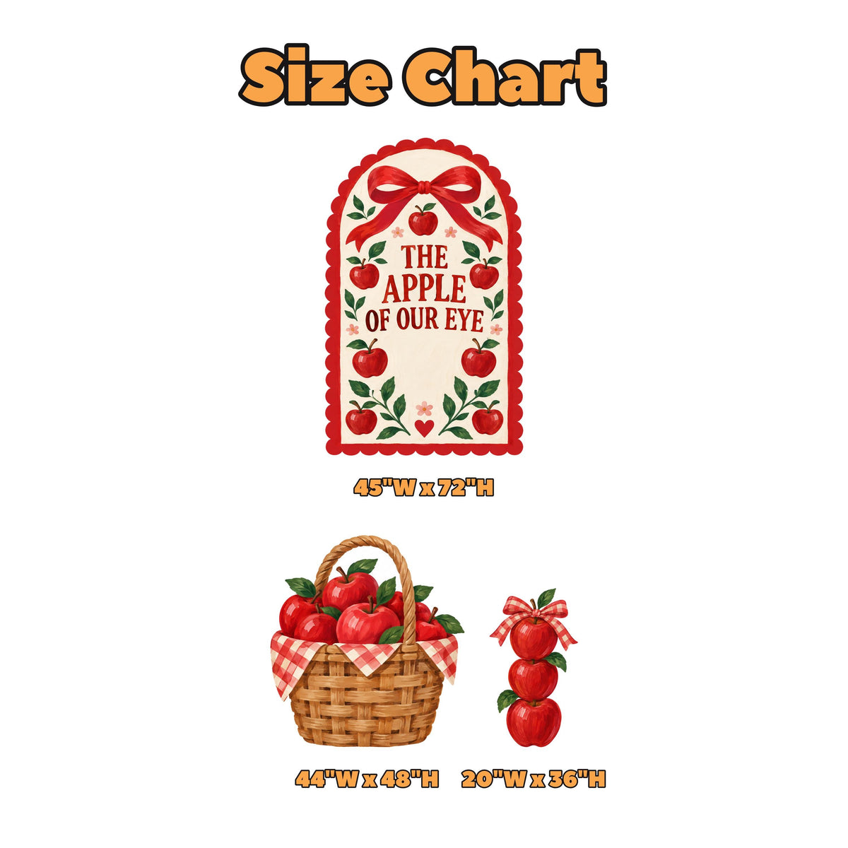 Red Folk Apple of Our Eye Arch Set