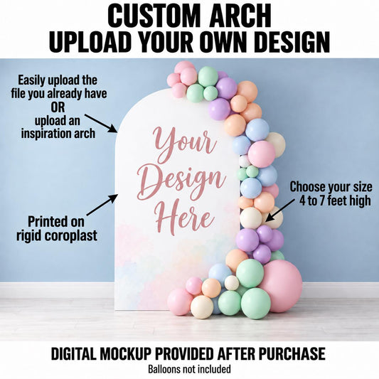 Pastel Watercolor Custom Upload Arch