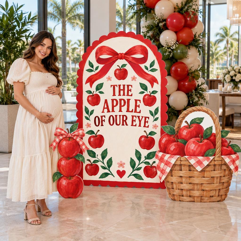 Red Folk Apple of Our Eye Arch Set