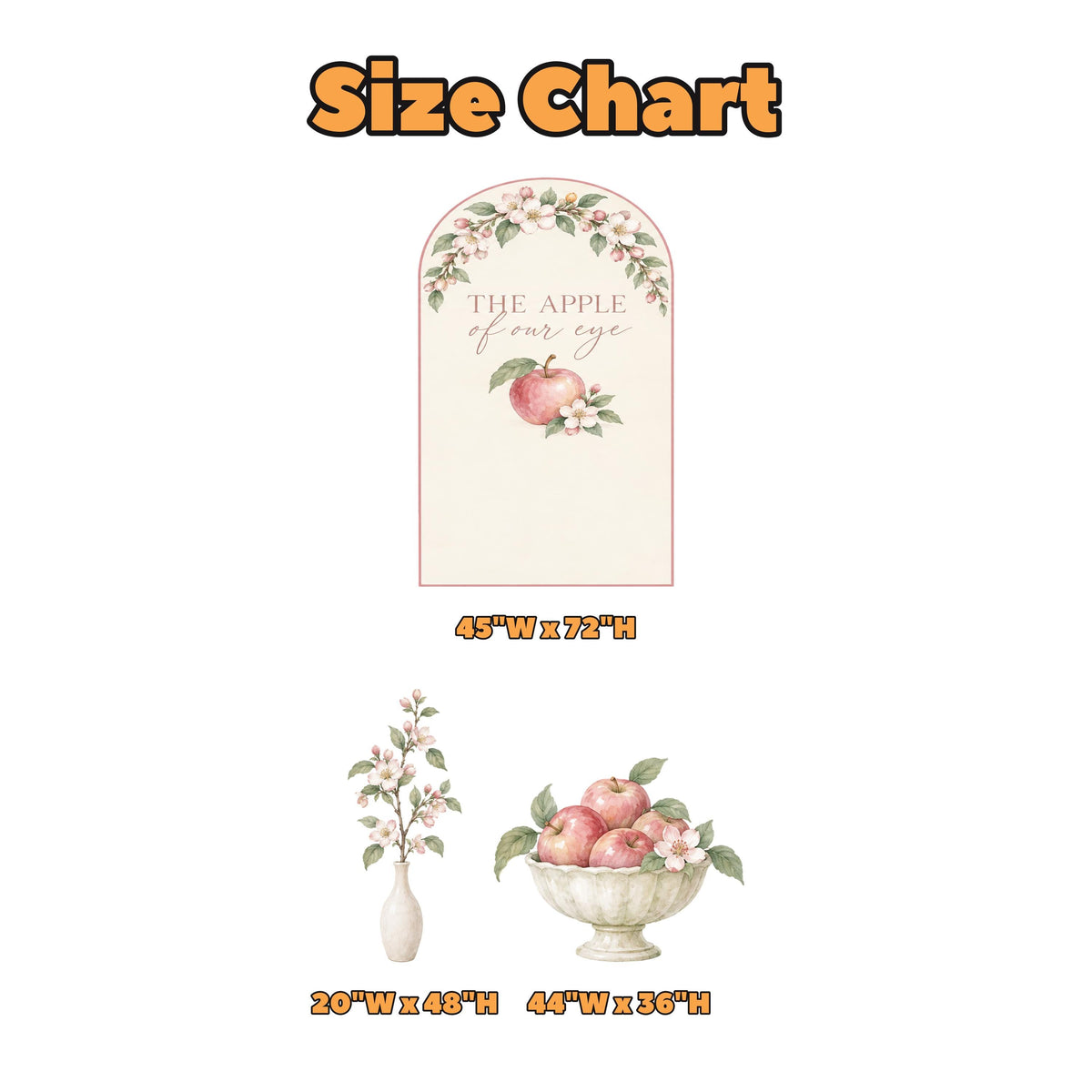 Blush Apple Blossom Baby Shower Arch Set
