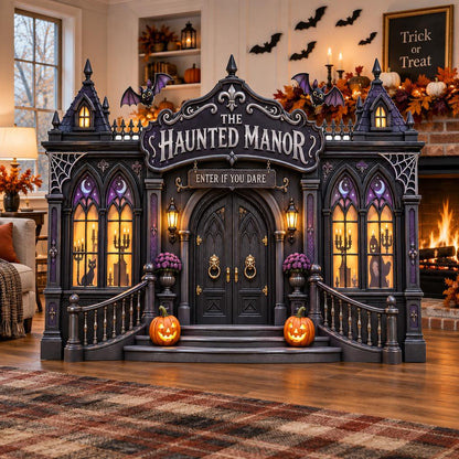 Black Gothic Haunted Manor Backdrop