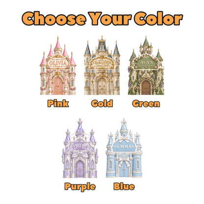 Pink Rose Princess Castle Backdrop Set