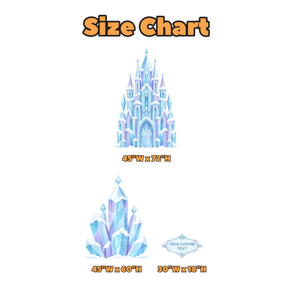 Lavender Blue Crystal Ice Castle Set