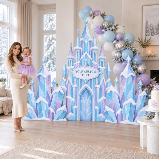Lavender Blue Crystal Ice Castle Set