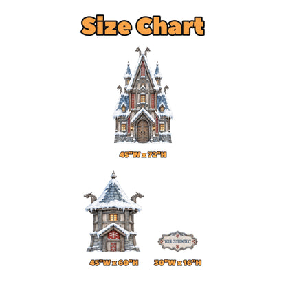 Snowy Stone Winter Castle Cutout Set