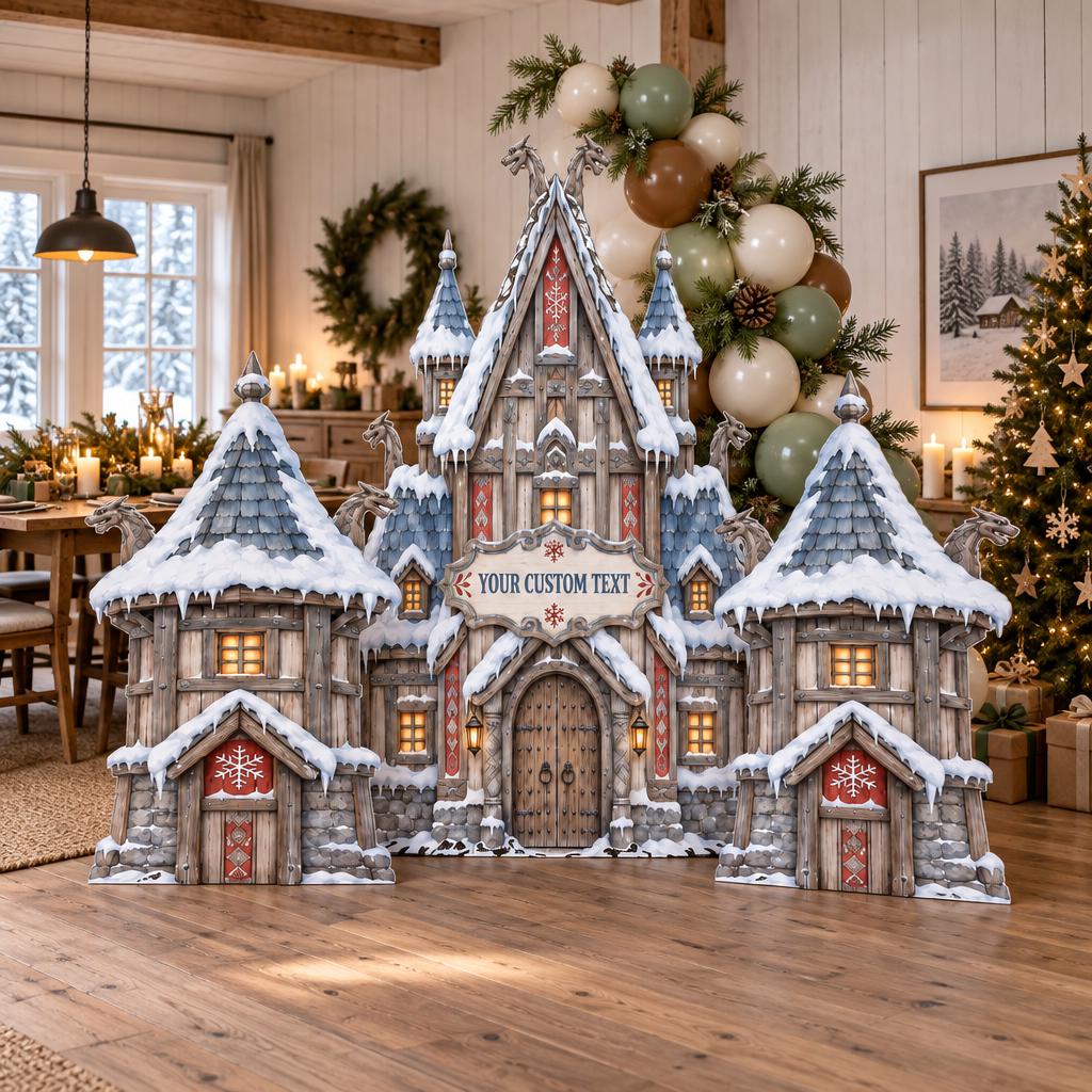 Snowy Stone Winter Castle Cutout Set