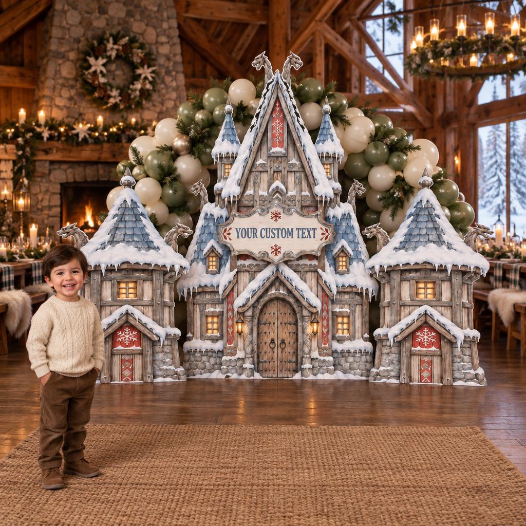 Snowy Stone Winter Castle Cutout Set