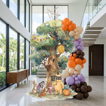 Skeleton Honey Bear Halloween Tree Cutout