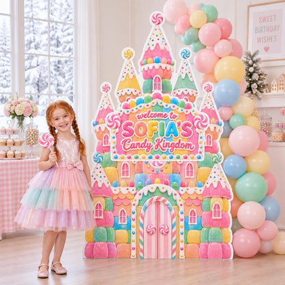 Peppermint Gingerbread Candy Castle Cutout