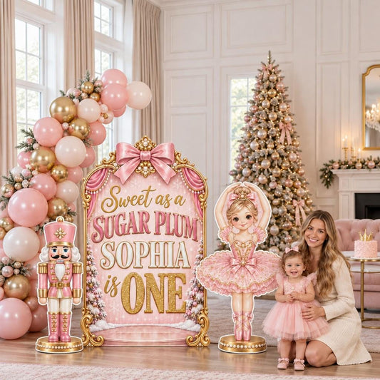 Pink Sugar Plum Nutcracker Ballerina Set