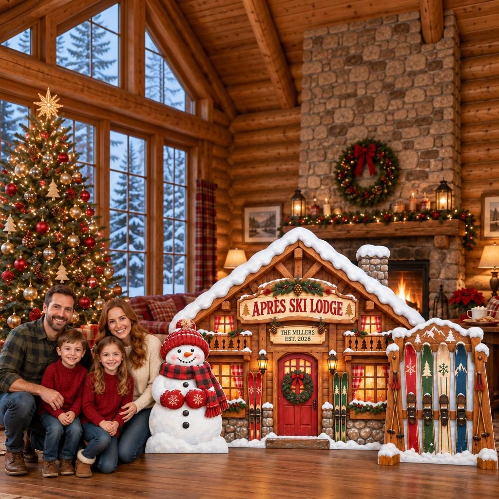 Timber Chalet Apres Ski Lodge Set