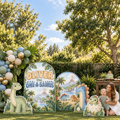 Watercolor Jungle One-a-Saurus Arch Set