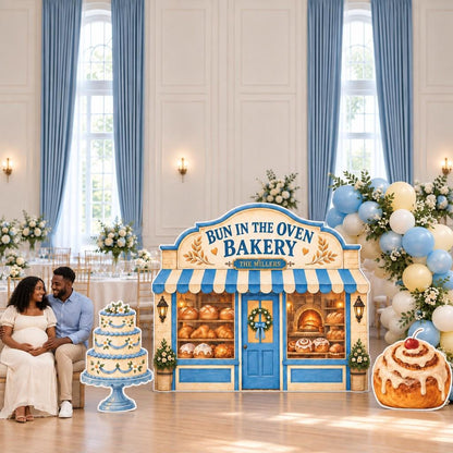 Blue Striped Bun in the Oven Bakery Set