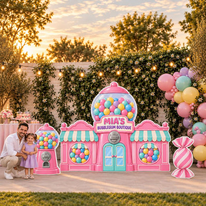 Pink Bubblegum Boutique Storefront Set