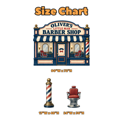 Navy Vintage Little Man Barber Shop Set