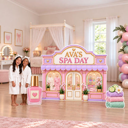 Pastel Pink Spa Day Storefront Set