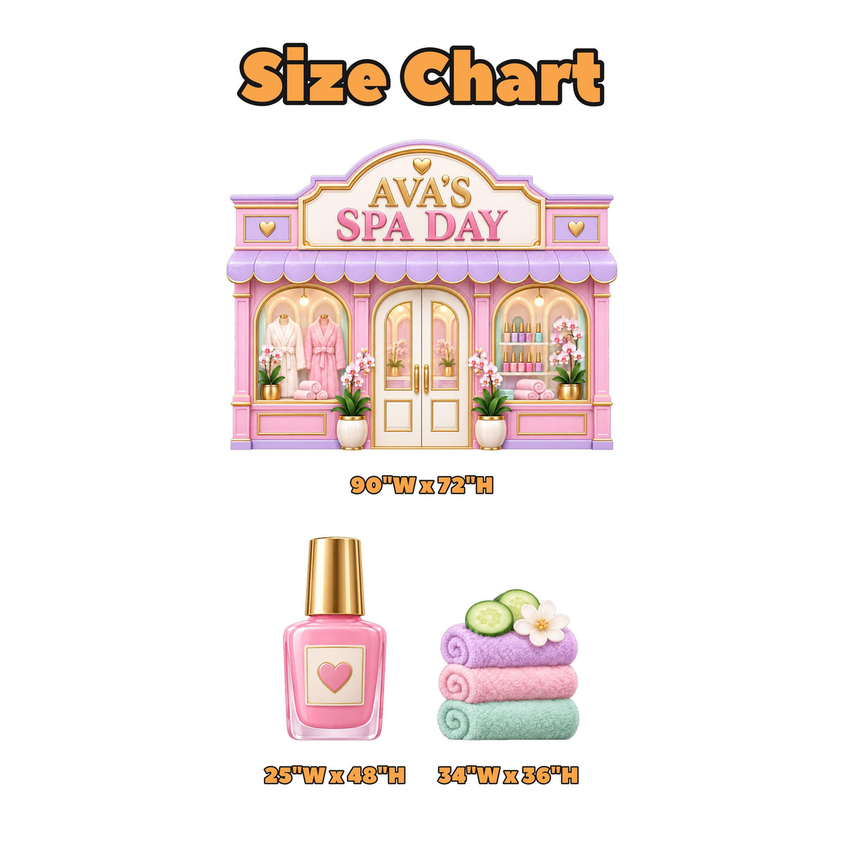 Pastel Pink Spa Day Storefront Set