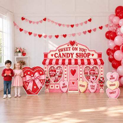 Conversation Hearts Valentine Candy Shop Set