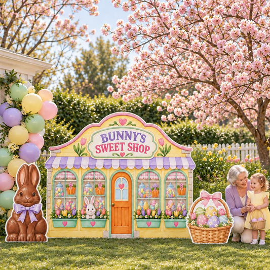 Pastel Easter Sweet Shop Storefront Set