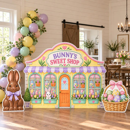 Pastel Easter Sweet Shop Storefront Set