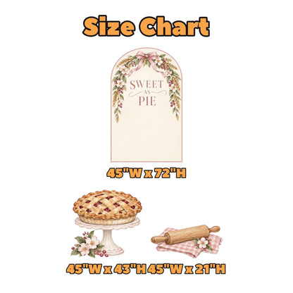 Blush Floral Sweet as Pie Thanksgiving Arch