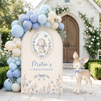 Woodland Bunny Fawn Christening Arch Set