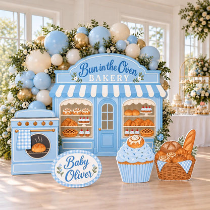Beige Bun in the Oven Bakery Storefront Set