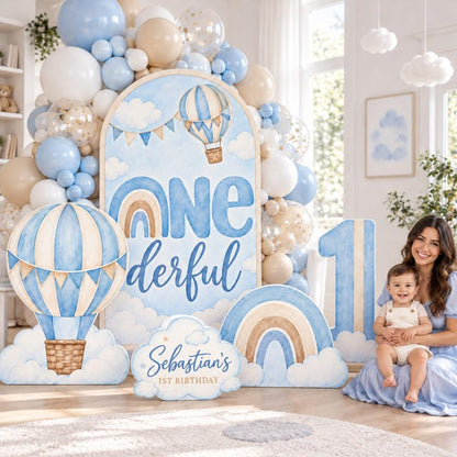 Neutral Hot Air Balloon Onederful Arch Set