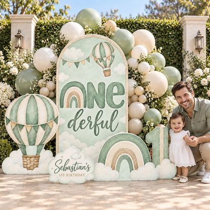 Neutral Hot Air Balloon Onederful Arch Set