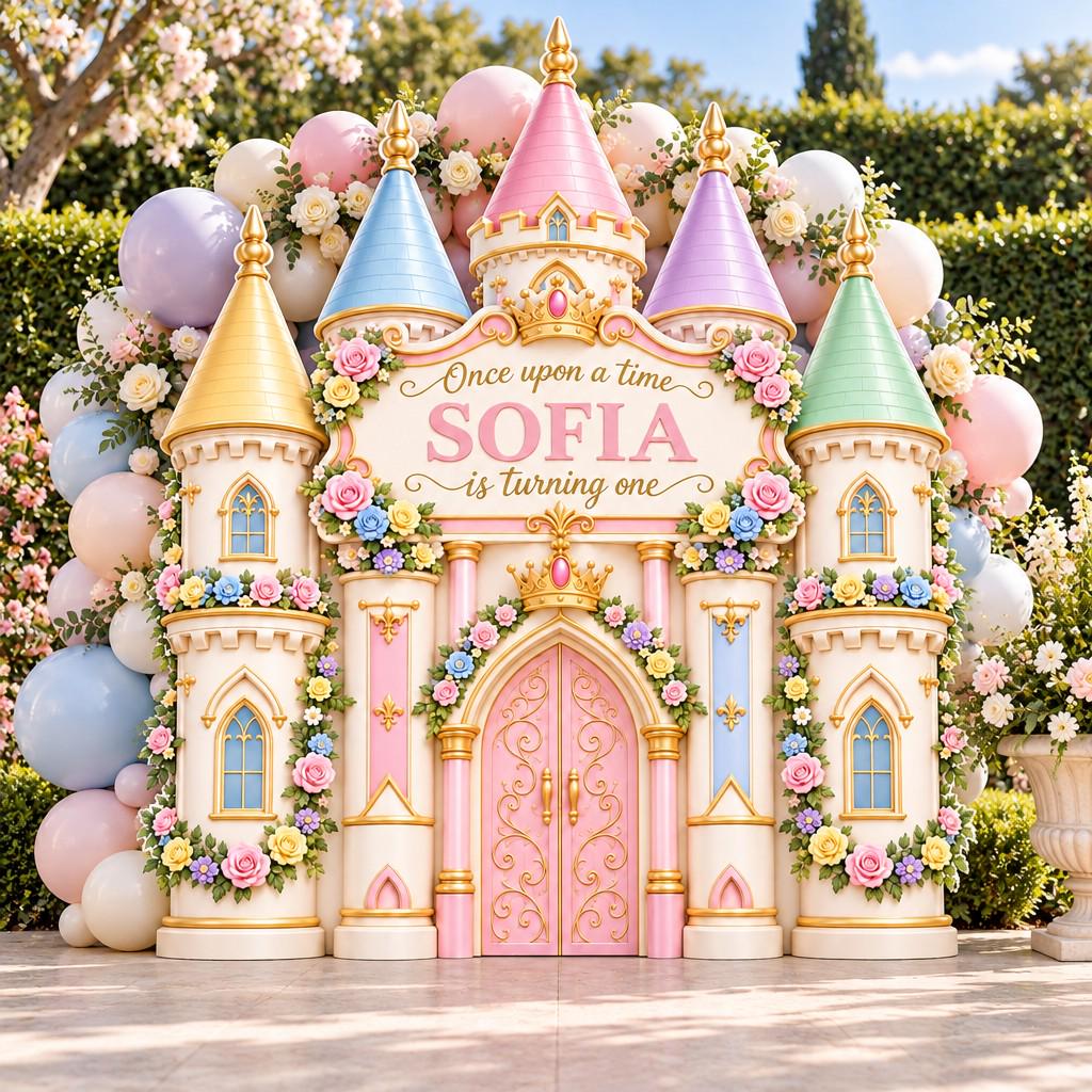 Pastel Tower Once Upon a Time Castle
