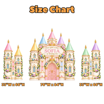 Pastel Rose Towers Princess Castle Set