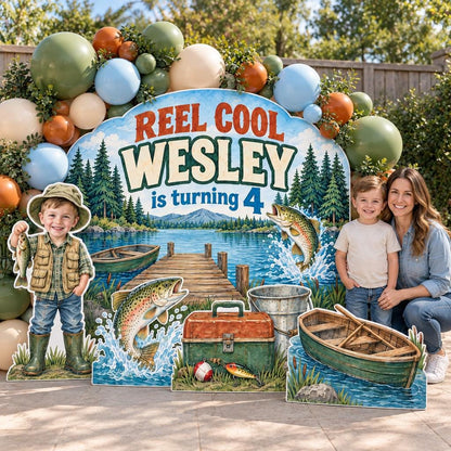 Reel Cool Lakeside Fishing Backdrop Set