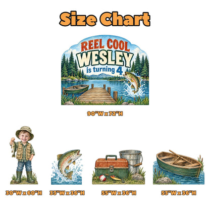 Reel Cool Lakeside Fishing Backdrop Set
