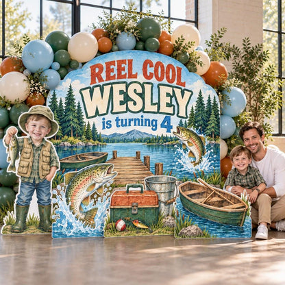 Reel Cool Lakeside Fishing Backdrop Set
